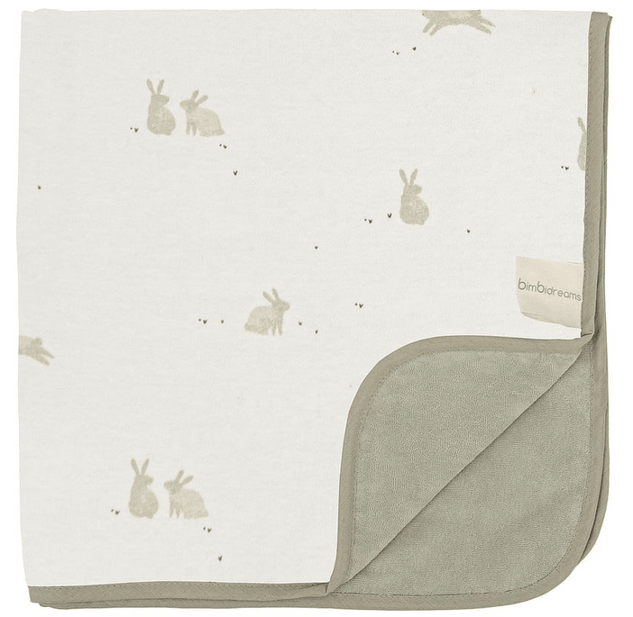 Manta Arrullo 75x75 Bunny Verde Bimbi