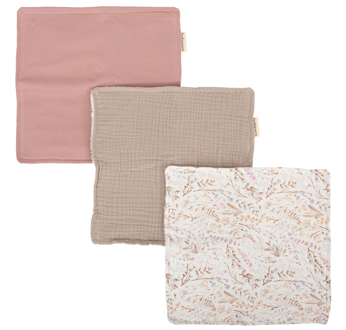 Toallitas bebé rizo 30x30 (set de 3) · Bimbidreams