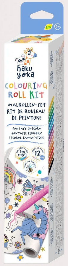 Kit de rollo para colorear Unicornios de fantasía · Haku Yoka