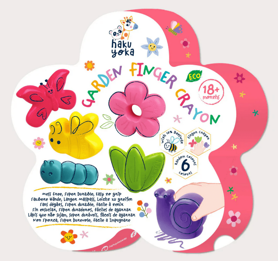 Caja de crayones de dedo Jardín · Haku Yoka
