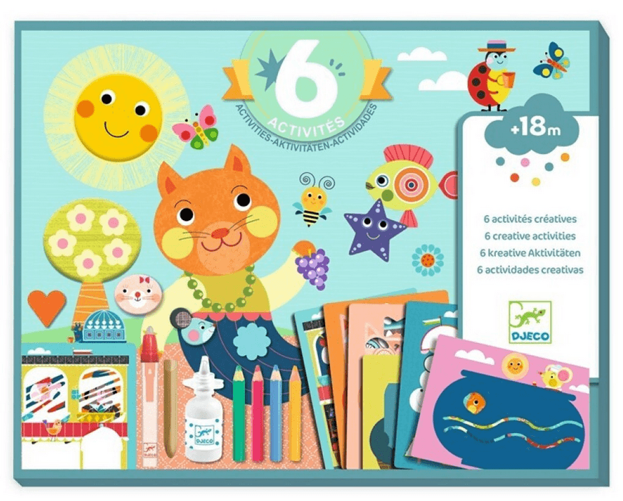 Set Actividades Creativas El Gato y sus Amigos · Djeco