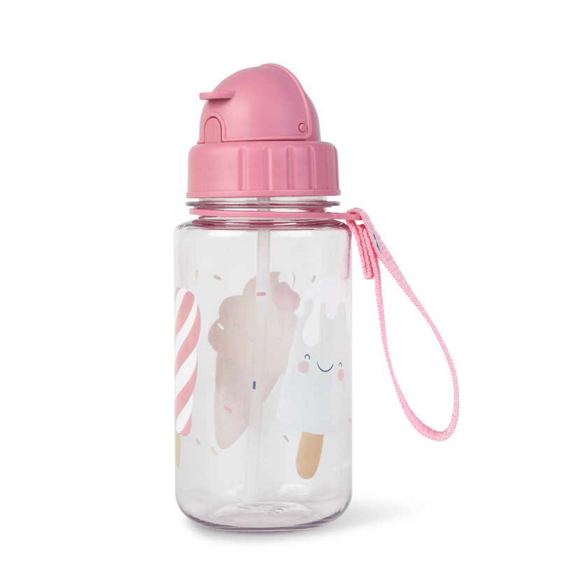 Botella con pajita 400ml Helados · Saro