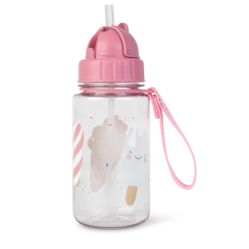Botella con pajita 400ml Helados · Saro