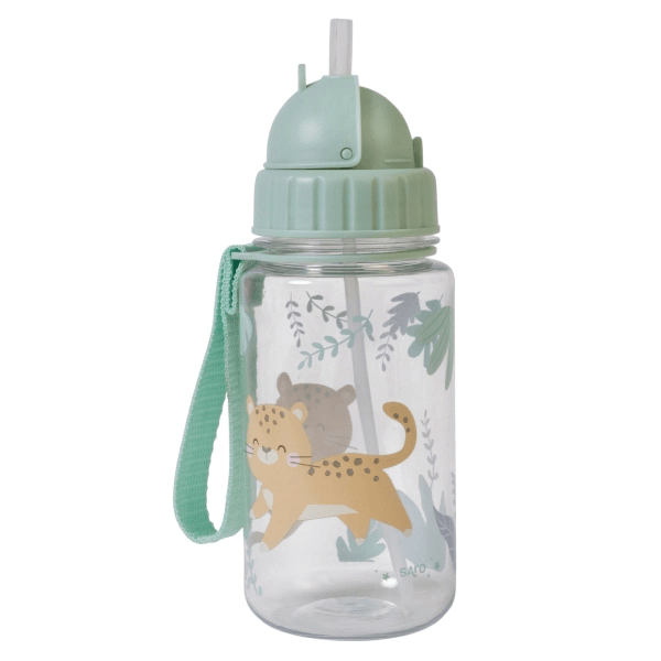Botella con pajita 400ml Selva · Saro