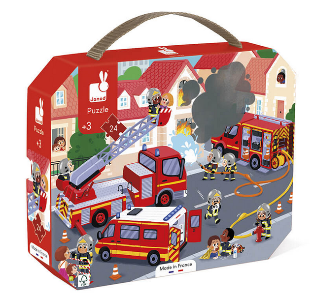 Puzle Bomberos - 24 piezas · Janod