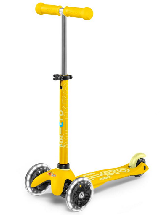 Patinete Mini Deluxe Amarillo Led · Micro