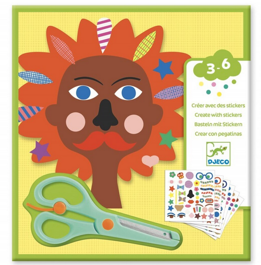 Crear con pegatinas Peluquería