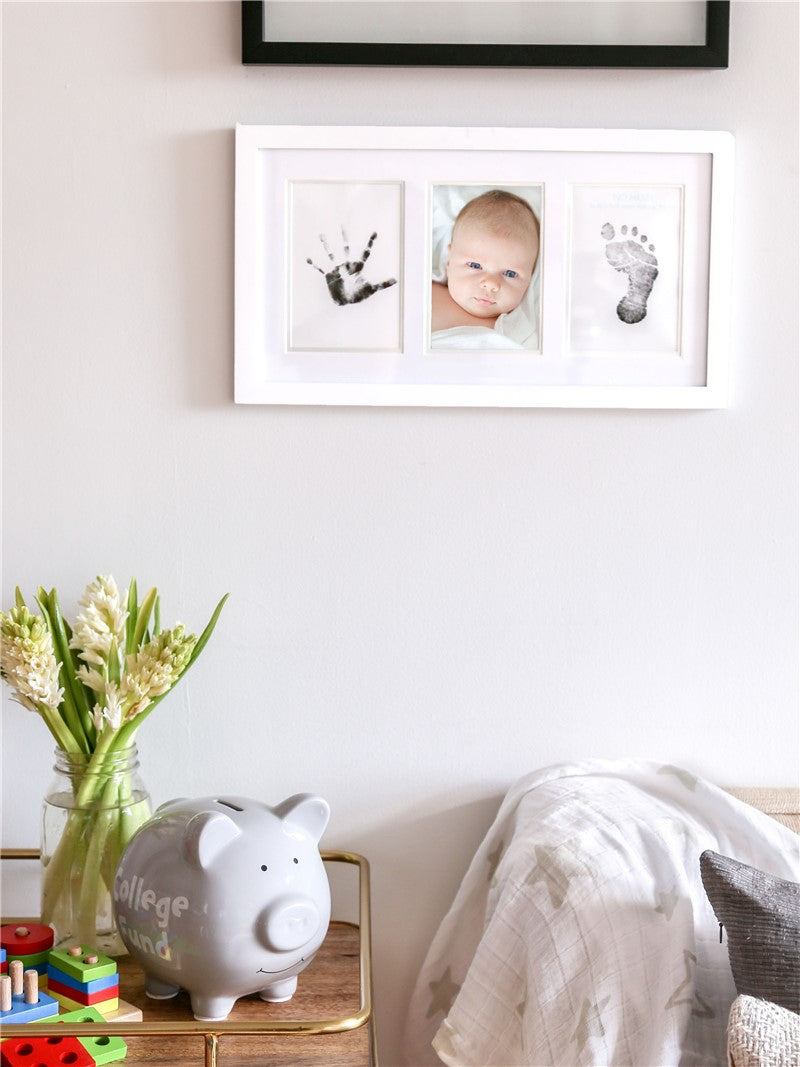 Marco pared Babyprints blanco · Pearhead