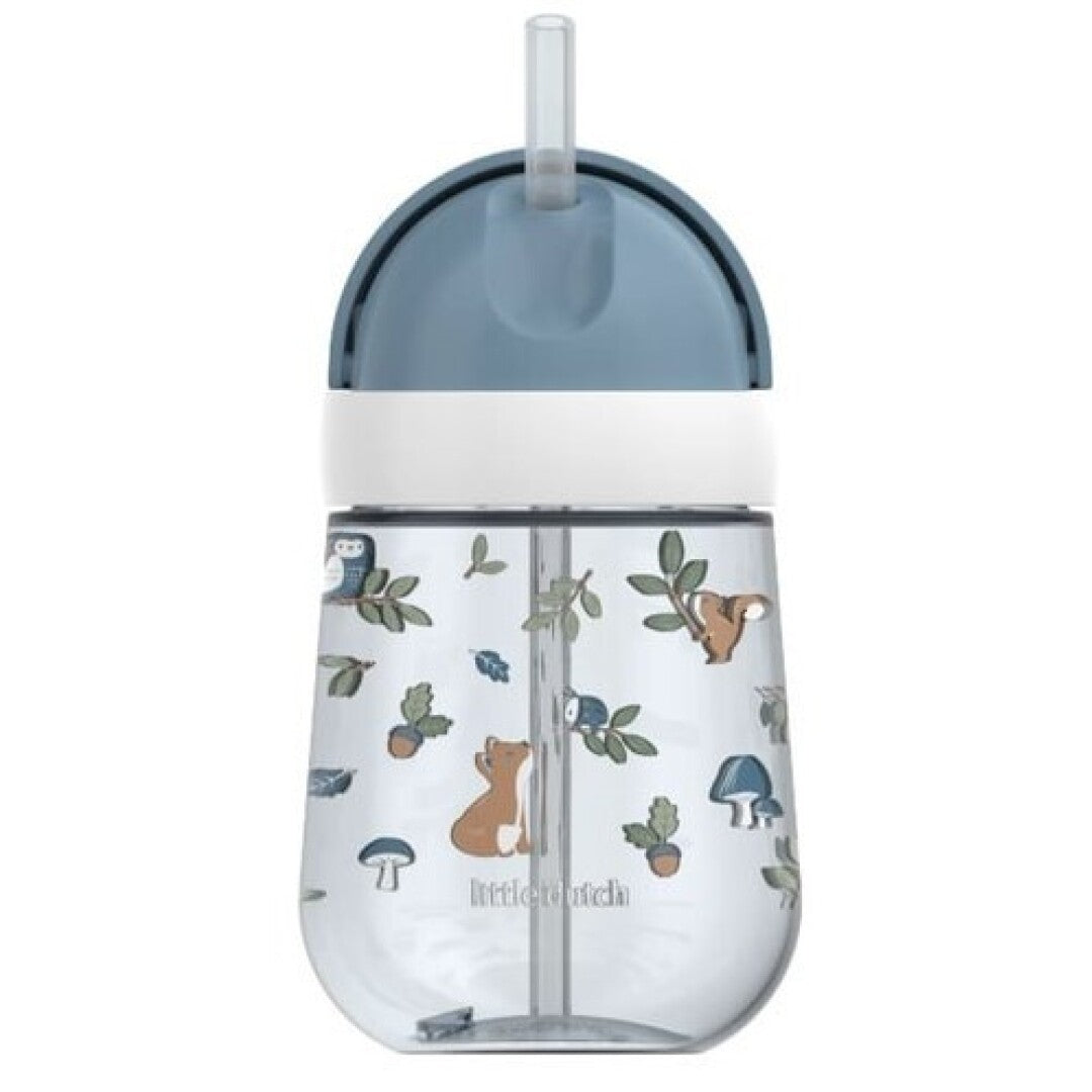 Vaso con Pajita Mio 300ml Forest Friends · Mepal x Little Dutch