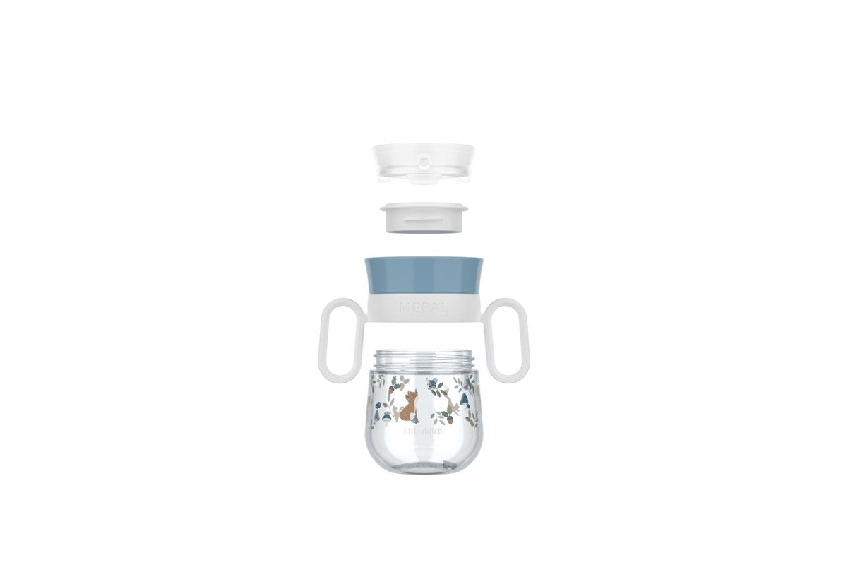 Vaso antiderrame 360º Mio 200ml Forest Friends · Mepal x Little Dutch