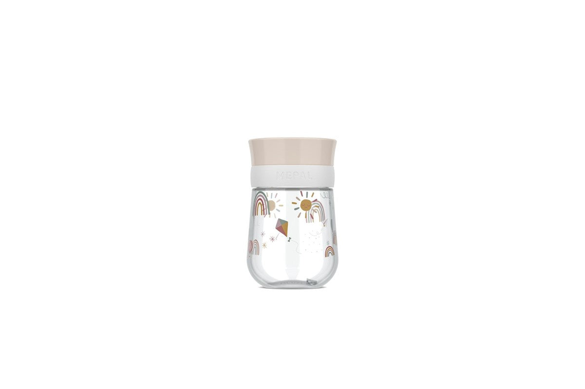 Vaso antiderrame 360º Mio 300ml Arcoiris · Mepal x Little Dutch