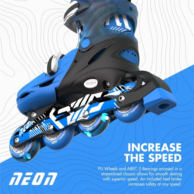 Patines Combo Neón T30-33 · Yvolution