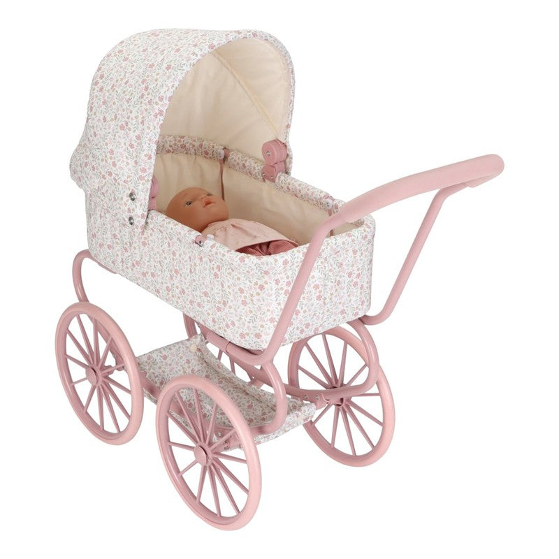 Carrito de muñecas Metal Flores · Little Dutch
