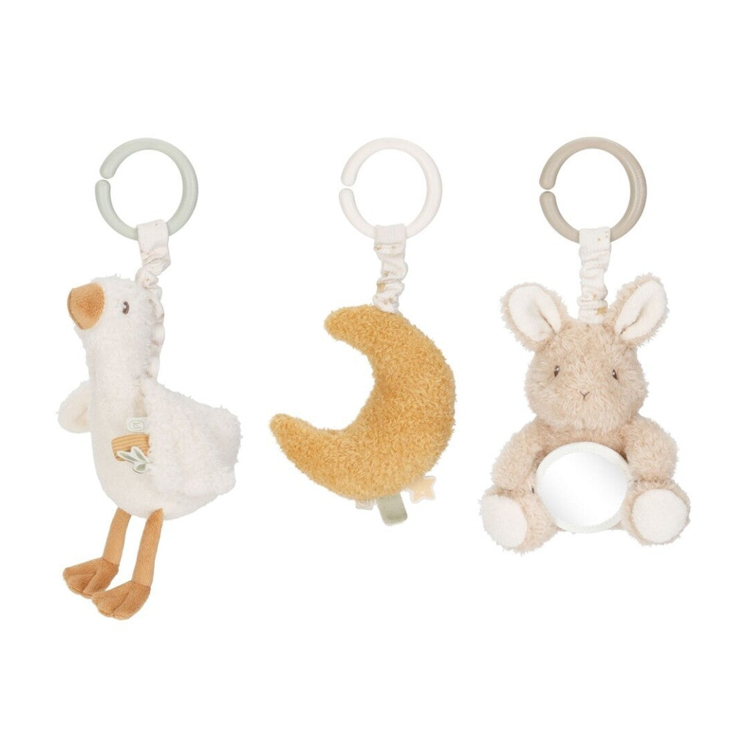 Juguetes colgantes anillas Newborn Naturals · Little Dutch
