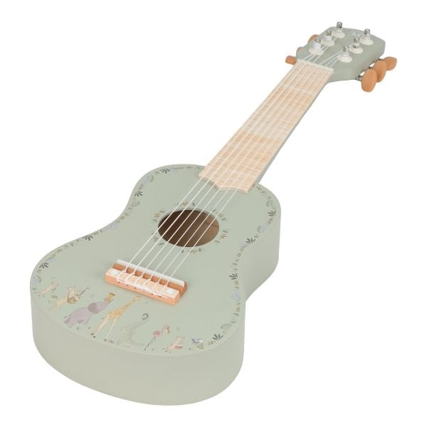 Guitarra de madera verde Safari Friends FSC · Little Dutch