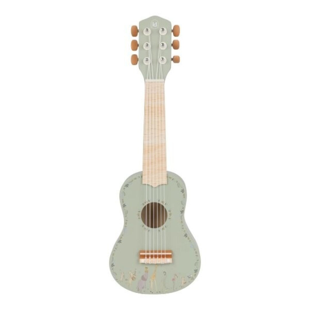Guitarra de madera verde Safari Friends FSC · Little Dutch