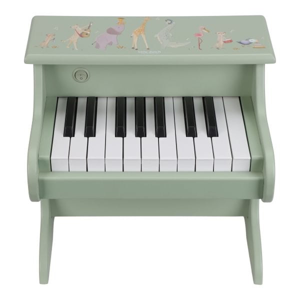 Piano de madera verde Safari Friends FSC · Little Dutch