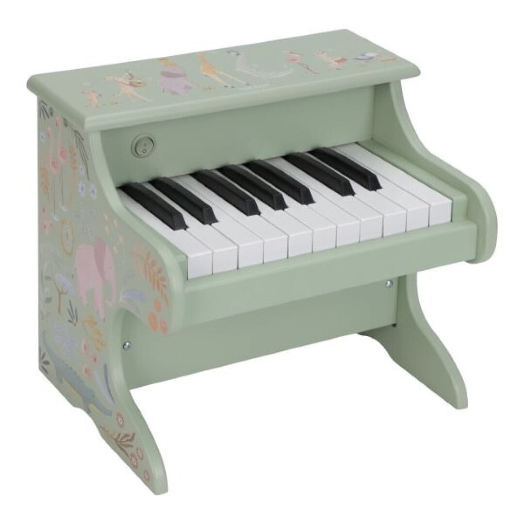 Piano de madera verde Safari Friends FSC · Little Dutch