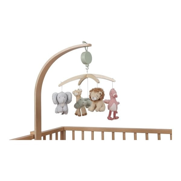 Móvil Musical de madera Safari Friends · Little Dutch
