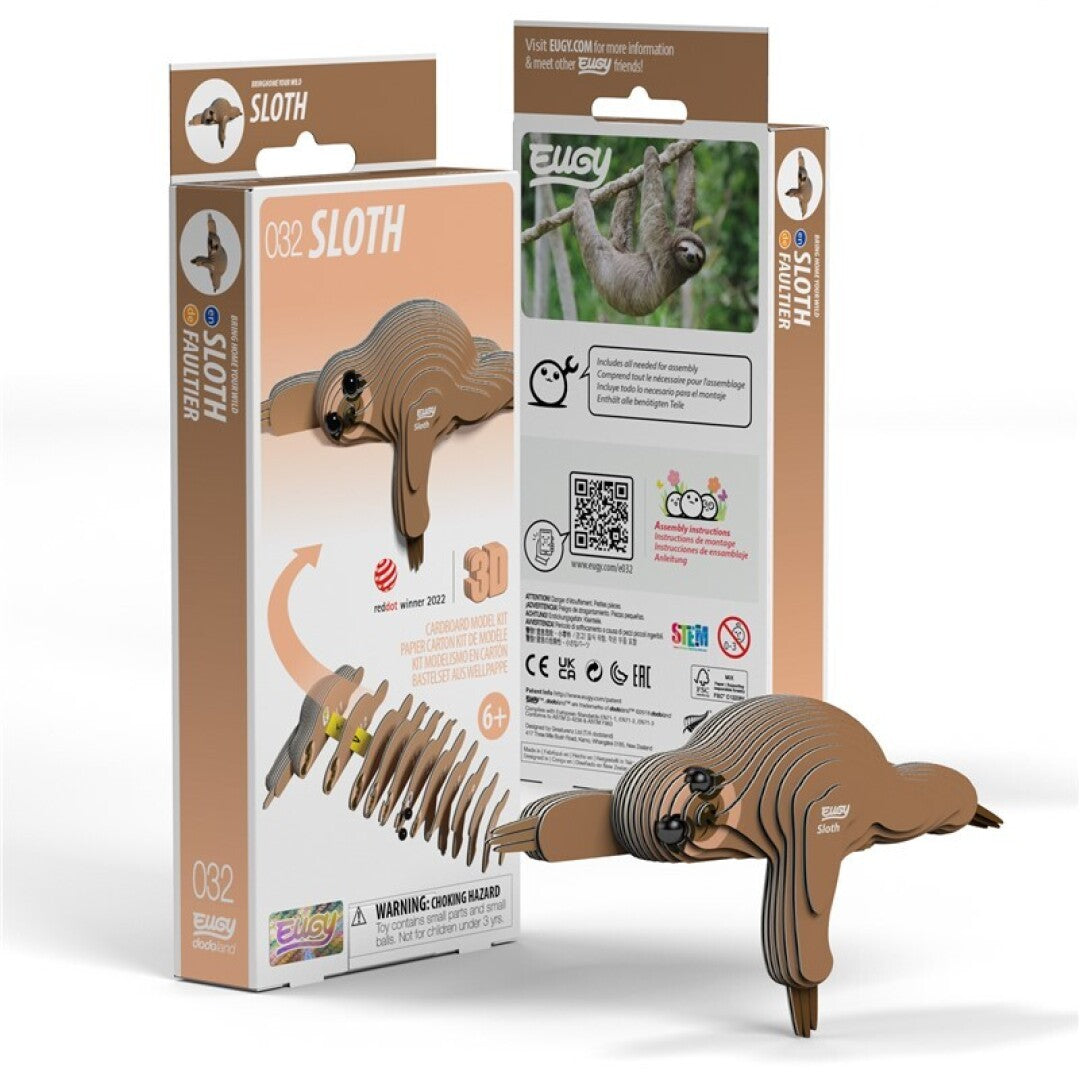 Puzle 3D Perezoso · Eugy 032