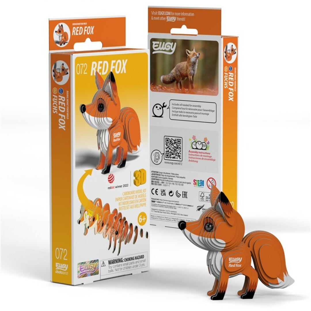 Puzle 3D Zorro Común · Eugy 072