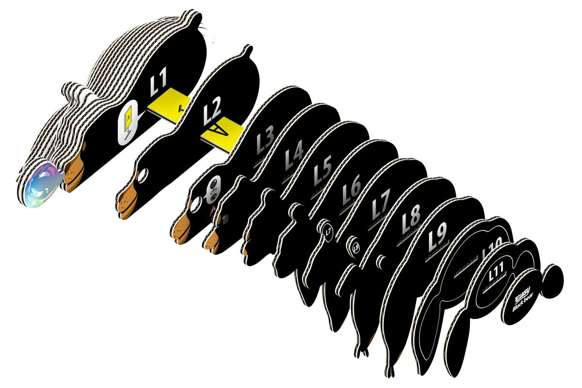 Puzle 3D Oso negro · Eugy 081