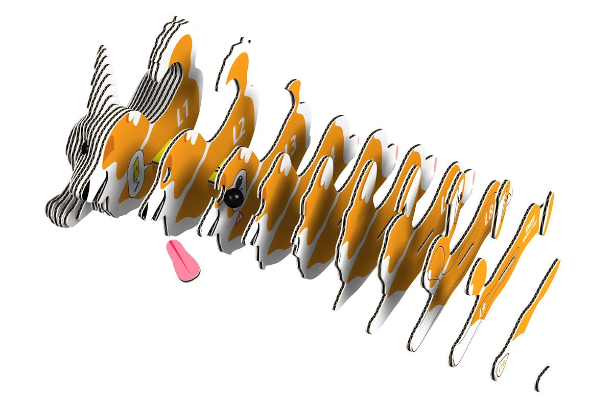 Puzle 3D Corgi galés · Eugy 080