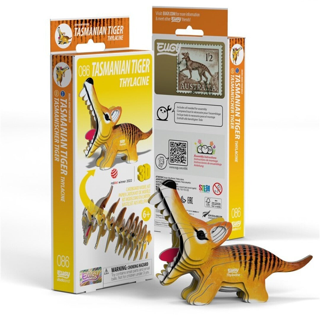 Puzle 3D Tigre de Tasmania · Eugy 086