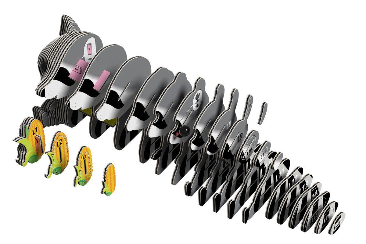 Puzle 3D Mapache · Eugy 103