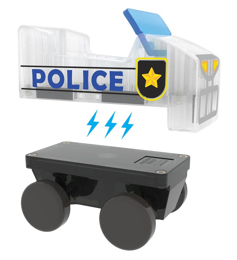Set Police Patrol™ (20 piezas) · MagnaTiles