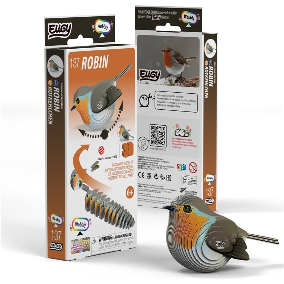 Puzle 3D Petirrojo · Eugy 137