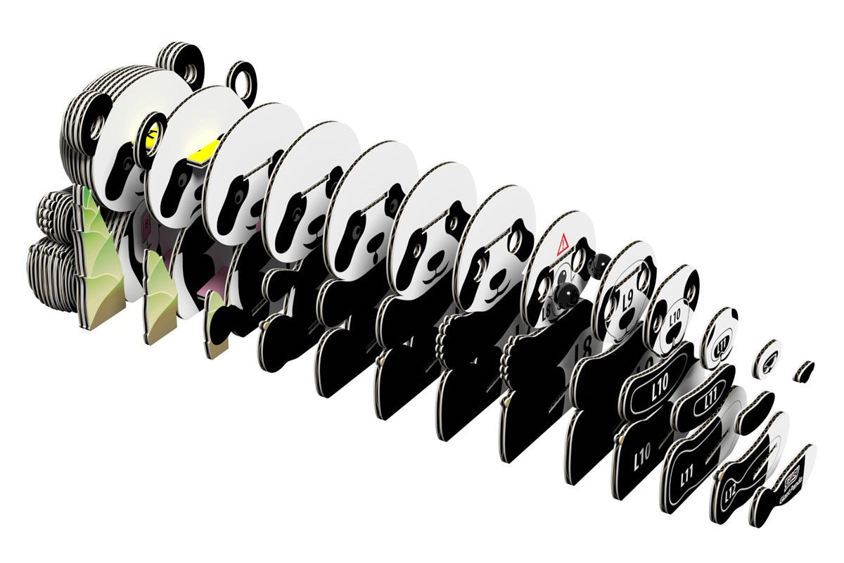 Puzle 3D Panda gigante · Eugy 142