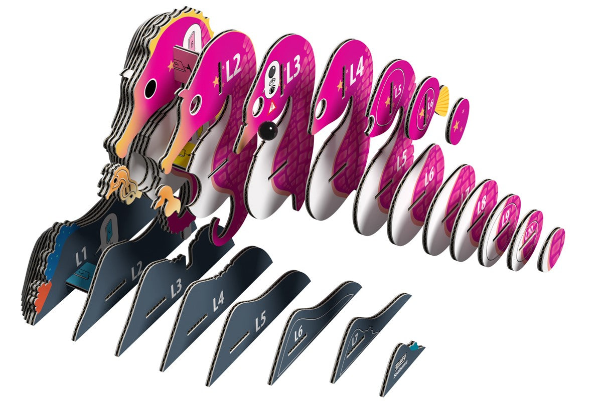 Puzle 3D Caballito de mar · Eugy 141