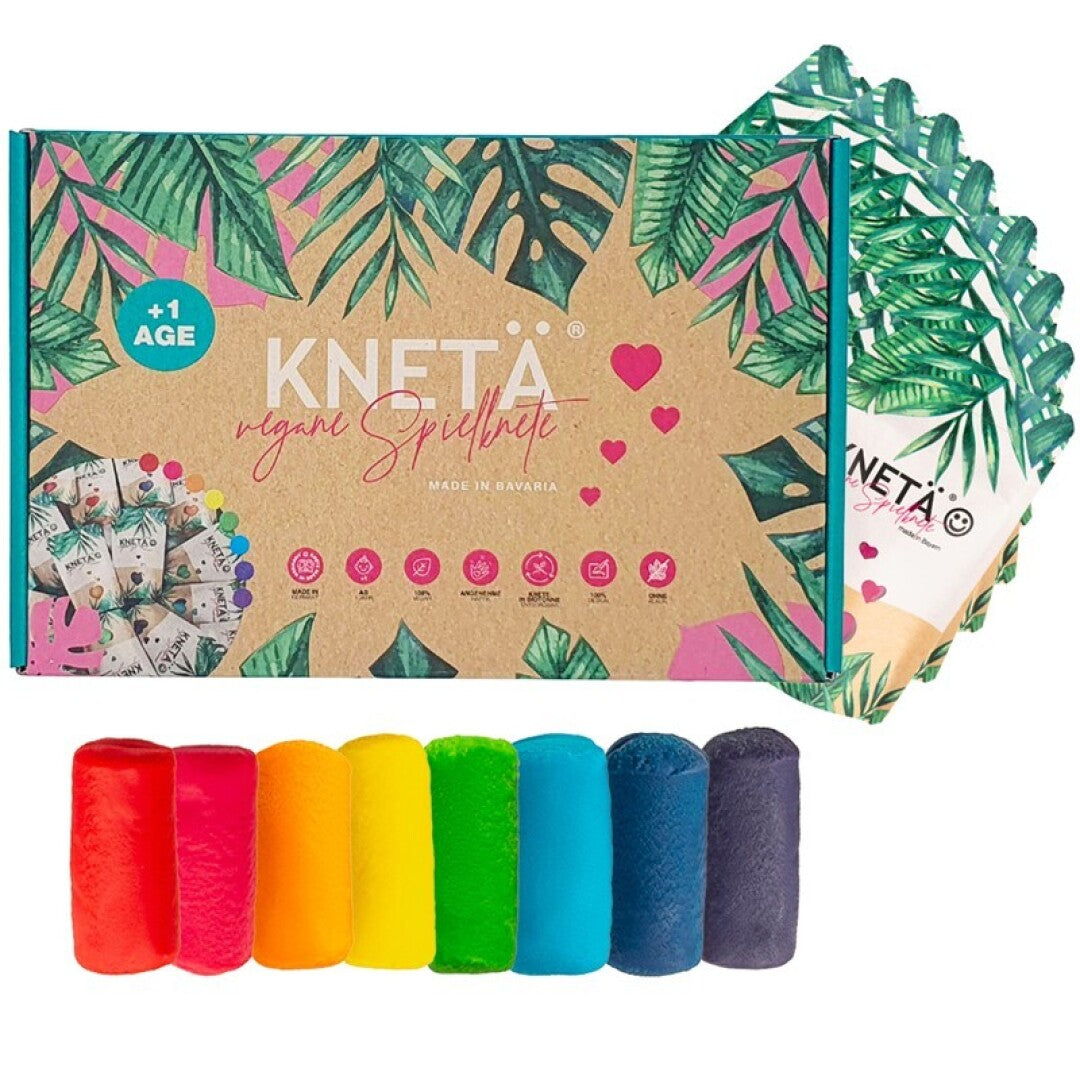 Set de plastilina natural de colores (bolsas herméticas) · KNETÄ