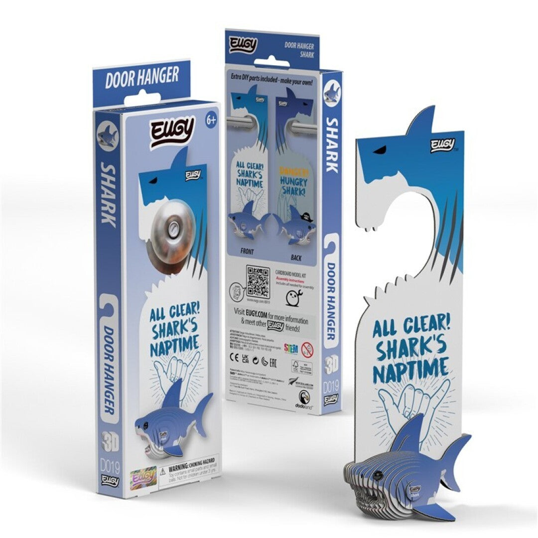 Puzle 3D Tiburón Colgador de Puerta · Eugy  D019