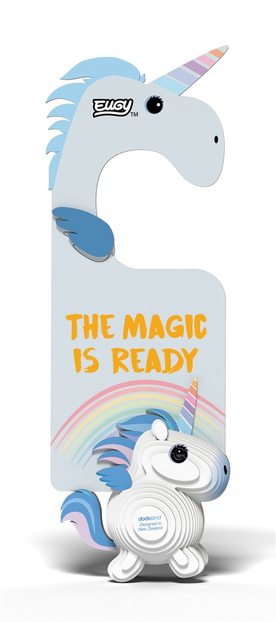 Puzle 3D Unicorn Sky Colgador de Puerta · Eugy D069