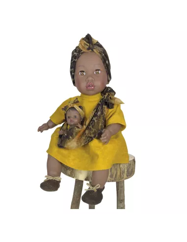 Muñeca Alika con bebé Ocher · Nines d'Onil