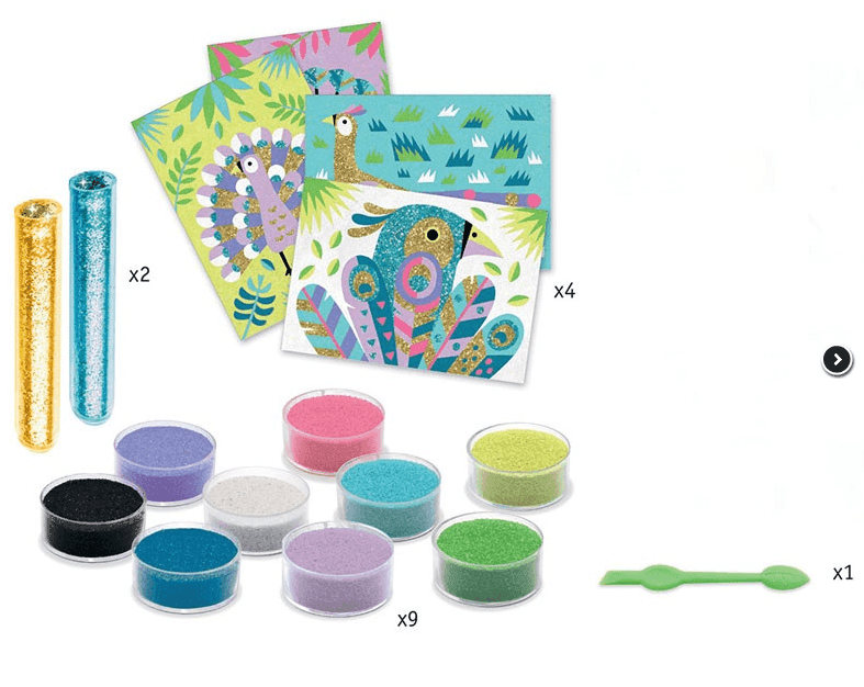 Arenas Pájaros deslumbrantes Djeco