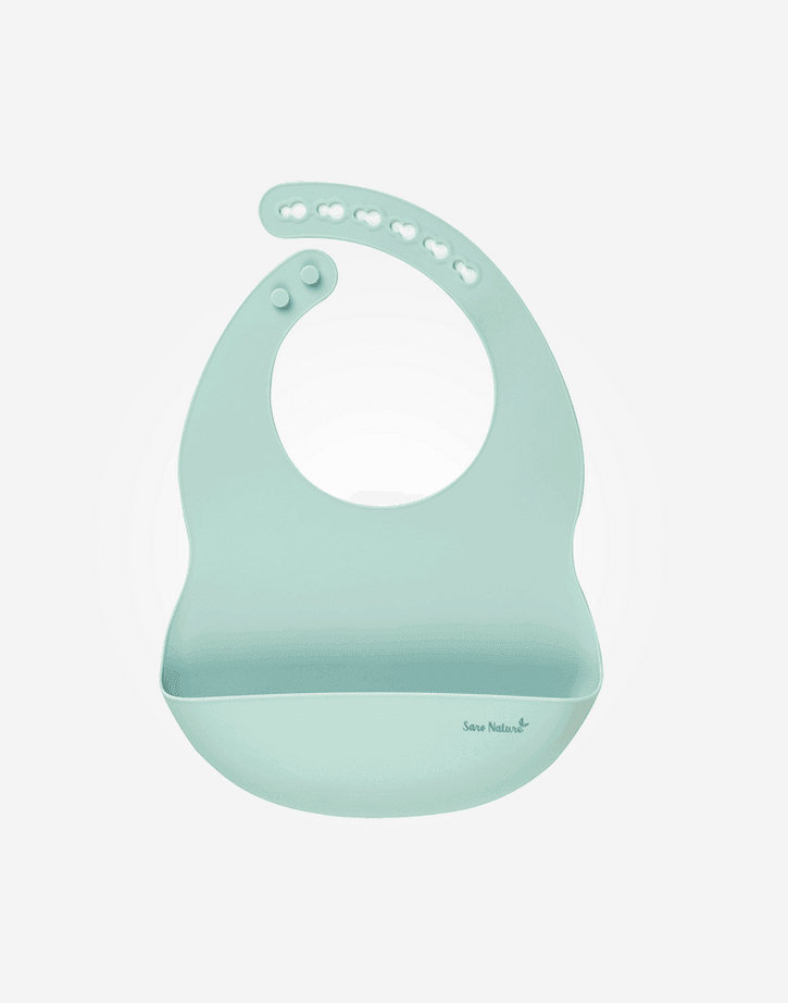 Babero Silicona Nordic Menta Saro