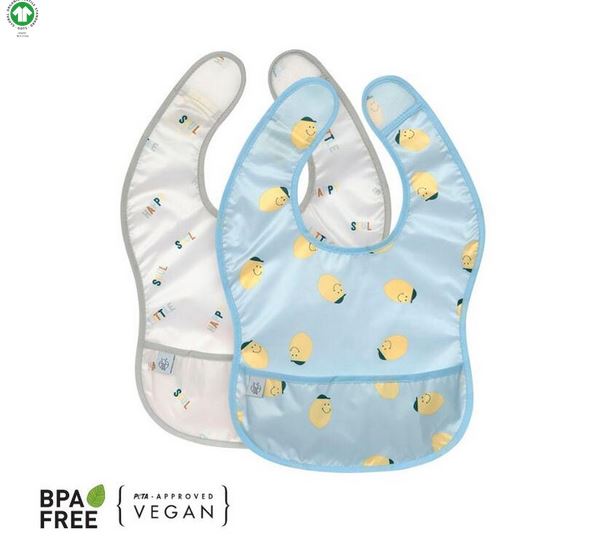 2 Baberos Impermeables Happy Fruits Lemon · Lassig