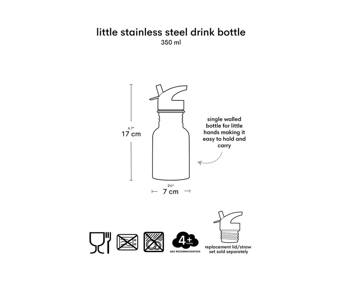 Botella térmica acero mini 350ml · A Little Lovely Company