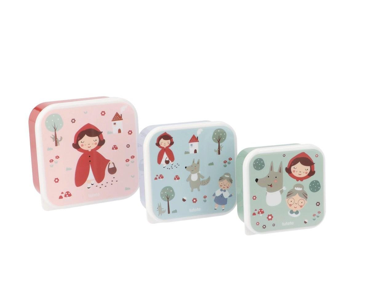 3 Cajas Almuerzo S-M-L Little Red · Tutete