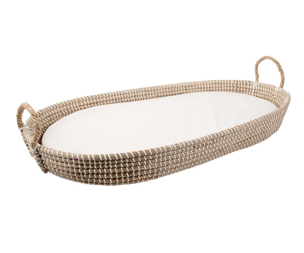 Cambiador Cesto Mimbre Natural & Colchón