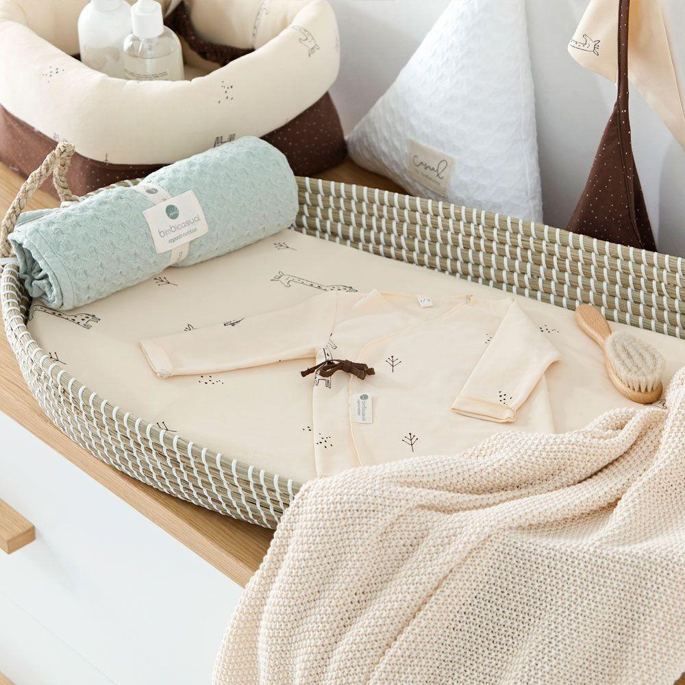 Cambiador Cesto Mimbre Natural & Colchón