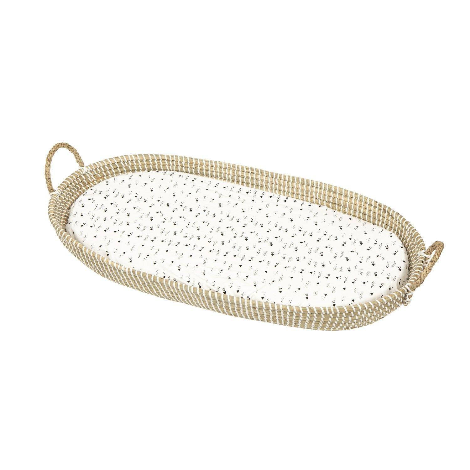 Cambiador Cesto Mimbre Natural & Colchón