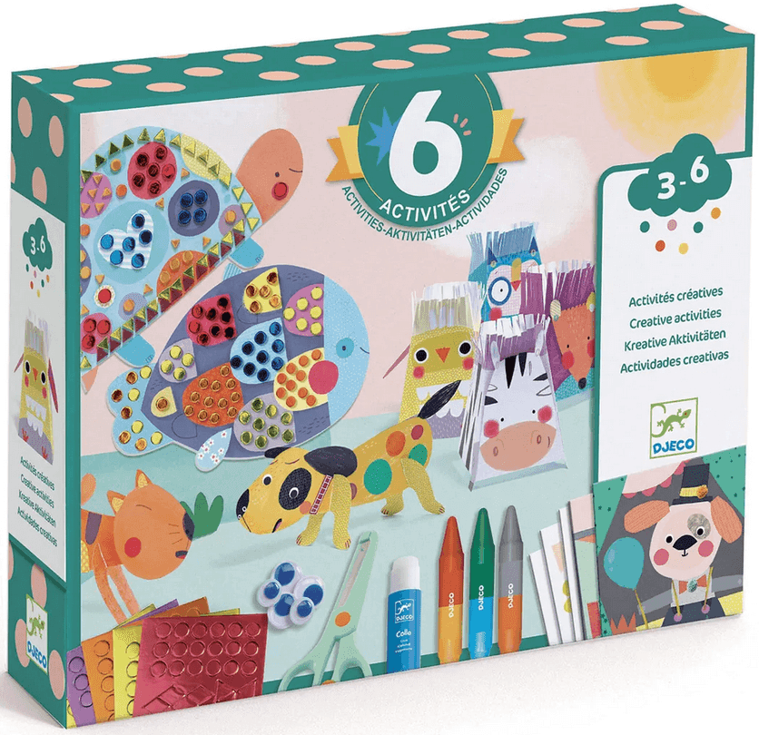 Cofre multiactividad Los animales y su casa Djeco