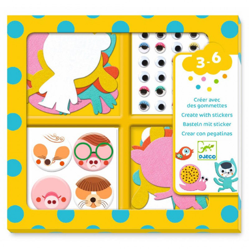 Set Crear con Pegatinas · Djeco