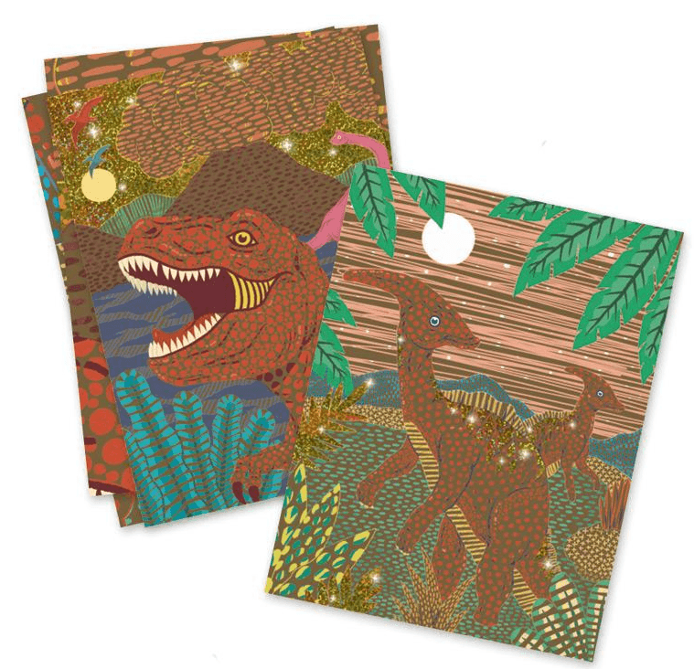 Cuadros para rascar El Reino De Los Dinosaurios Djeco