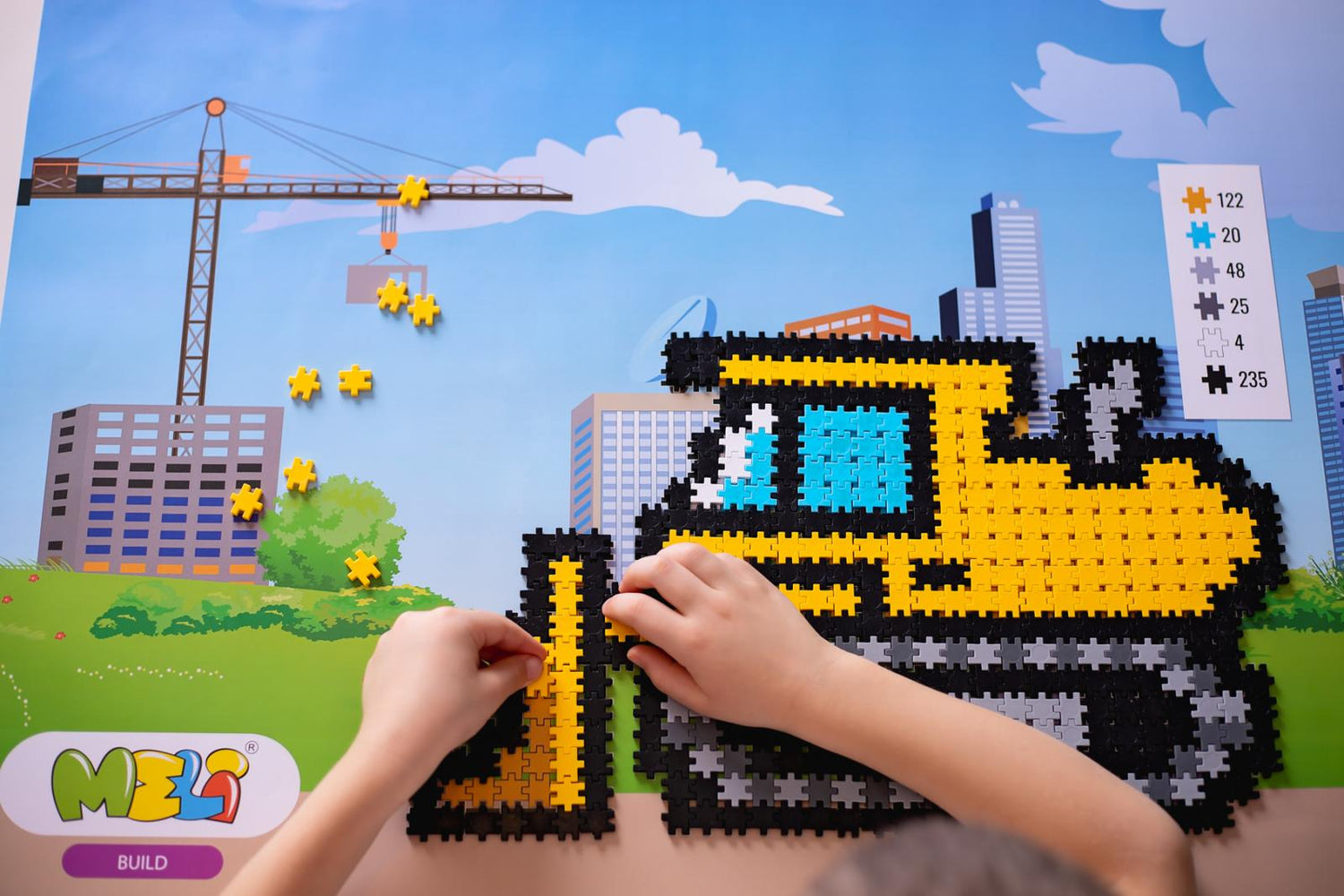 Minis Tematic 2en1 Construcciones (500  piezas) · Meli