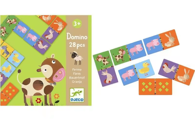 Domino Puzzle 28 pcs Granja Djeco